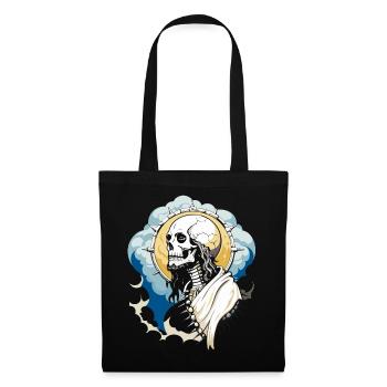 Jesus Skull // Totenkopf Christus / Kirche FS0031 - Stoffbeutel - Schwarz - Vorne