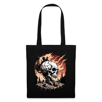 Apocalypse Skull / Skull Doomsday FS0063 - Tote Bag - black - Front