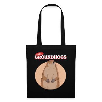 Marmots Mankai Munggen Groundhog Gift - Tote Bag - black - Front