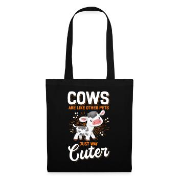 Cow Cute Cows Cow Lover Gift - Tote Bag - black - Front
