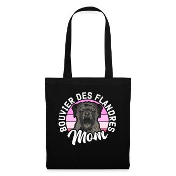 Bouvier des Flandres Mom Vlaamse Koehond Gift - Sac en tissu - noir - Devant