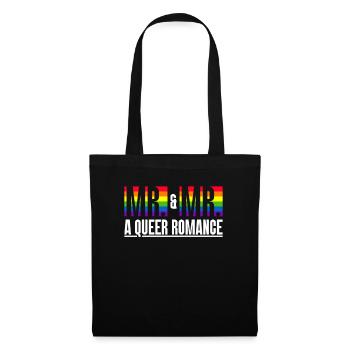 Mr. & Mr. - Eine Queer-Romanze Hochzeit Homo-Ehe - Stoffbeutel - Schwarz - Vorne