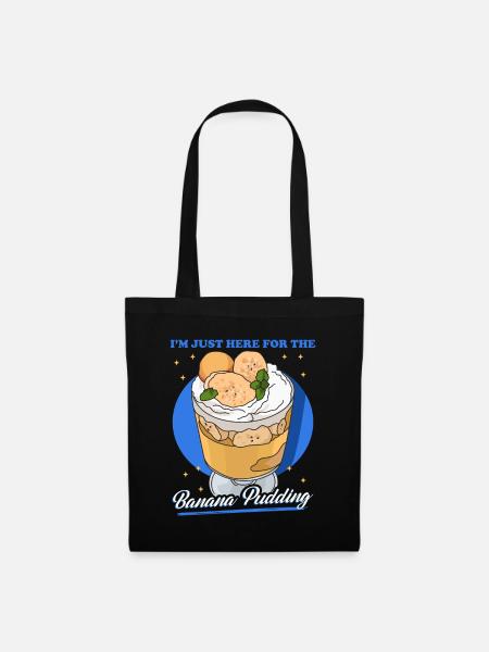Bananenpudding Bananen Pudding Geschenk - Stoffbeutel - Schwarz