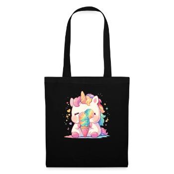 Unicorn Ice Cream Kawaii Japanese - Tote Bag - black - Front