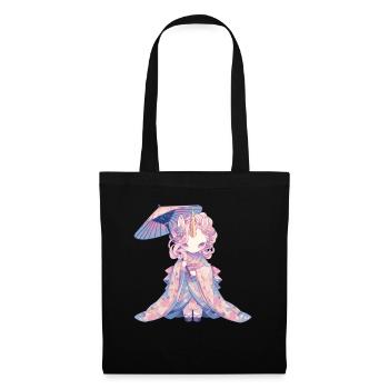 Licorne Kawaii Japonais - Sac en tissu - noir - Devant