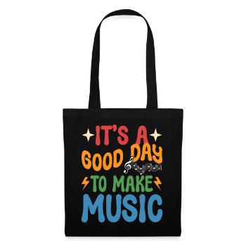It's A Good Day To Make Music Musikdirektor - Stoffbeutel - Schwarz - Vorne