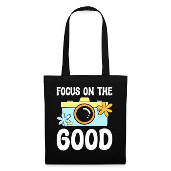 Focus On The Good Fotograf - Stoffbeutel - Schwarz - Vorne