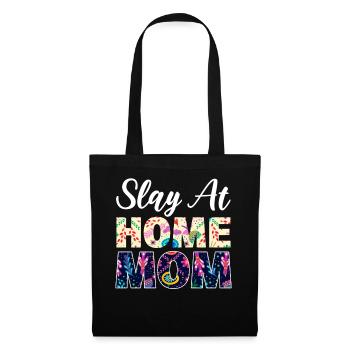 Slay At Home Mom Virtueller Assistent - Stoffbeutel - Schwarz - Vorne