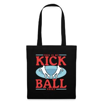 Kickball Kickball Joueur Kickballer Cadeau - Sac en tissu - noir - Devant