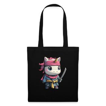 Unicorn Ninja Kawaii Japanese - Tote Bag - black - Front