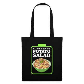 Salade de pommes de terre Härdöpfelsalat Cadeau - Sac en tissu - noir - Devant