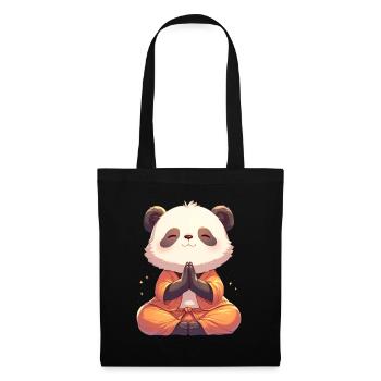 Panda Bear Yoga Japanese Giant Panda - Tote Bag - black - Front