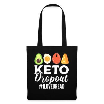 Keto-Brot Fitness-Enthusiast - Stoffbeutel - Schwarz - Vorne