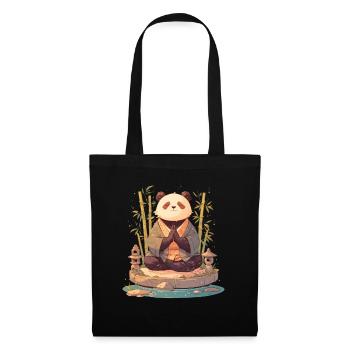 Panda Bear Zen Japanese Giant Panda - Tote Bag - black - Front