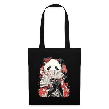 Panda Bear Geisha Japanese Giant Panda - Tote Bag - black - Front
