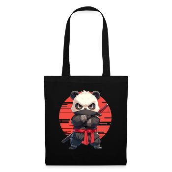 Panda Bear Ninja Japanese Giant Panda - Tote Bag - black - Front