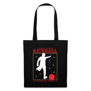 Kickball Kickball Joueur Kickballer Cadeau - Sac en tissu - noir - Devant