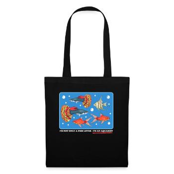 Aquarium Aquariophile Aquariophile Cadeau - Sac en tissu - noir - Devant