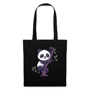 Panda Ours Escalade Panda Géant Japonais - Sac en tissu - noir - Devant