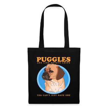 Puggle Dogs Dog Owners Dog Owner Gift - Tote Bag - black - Front