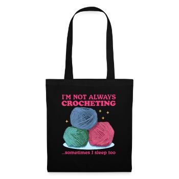 Crochet Crochet fil cadeau - Sac en tissu - noir - Devant