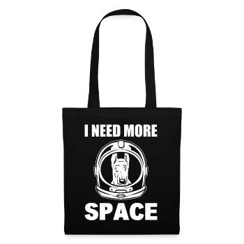 I Need More Space Hundeliebhaber - Stoffbeutel - Schwarz - Vorne