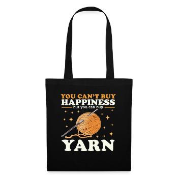 Crochet Crochet fil cadeau - Sac en tissu - noir - Devant