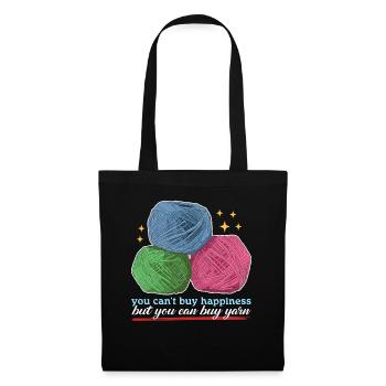 Crochet Crochet fil Crochet Crochet cadeau - Sac en tissu - noir - Devant
