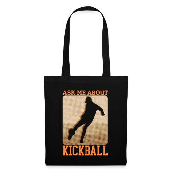 Kickball Kickballer Kickball Cadeau de joueur - Sac en tissu - noir - Devant