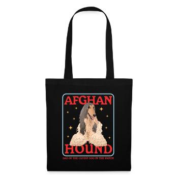 Afghanischer Windhund Dad Hundehalter Geschenk - Stoffbeutel - Schwarz - Vorne