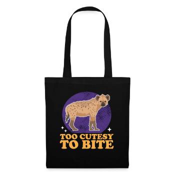 Hyena, spotted hyena, hyena gift - Tote Bag - black - Front