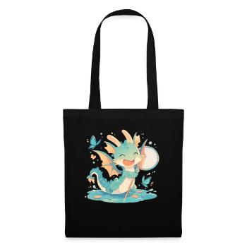 Dragon Butterfly Kawaii Dragon Kids - Tote Bag - black - Front