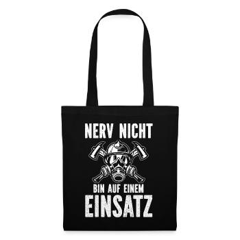 Tshirt pompier pompier pompier pompier 112 - Sac en tissu - noir - Devant