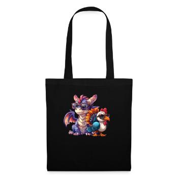 Dragon Thanksgiving Dabbing Turkey - Tote Bag - black - Front