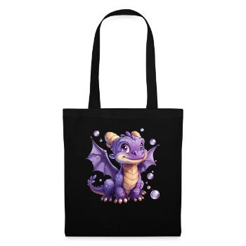 Dragon Kawaii Dragon Kids - Tote Bag - black - Front