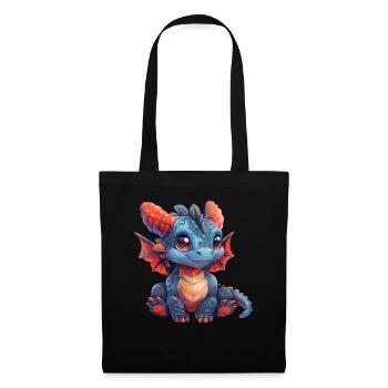 Dragon Kawaii Dragon Kids - Tote Bag - black - Front