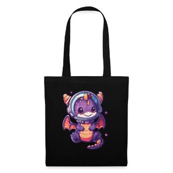 Dragon Astronaut Kawaii Dragon Kids - Tote Bag - black - Front