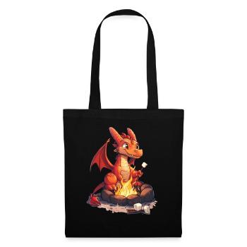 Dragon Marshmallows Kawaii Dragon Kids - Tote Bag - black - Front
