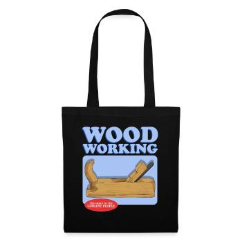 Menuiserie charpentier amélioration de l’habitat amateur cadeau - Sac en tissu - noir - Devant