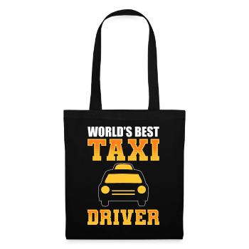 World's Best Taxi Driver Taxifahrer - Stoffbeutel - Schwarz - Vorne