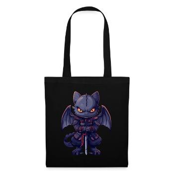 Dragon Ninja Japonais Kawaii - Sac en tissu - noir - Devant