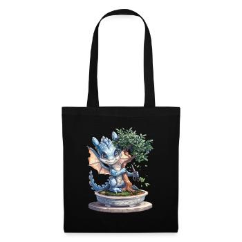Dragon Bonsaï Japonais Kawaii - Sac en tissu - noir - Devant