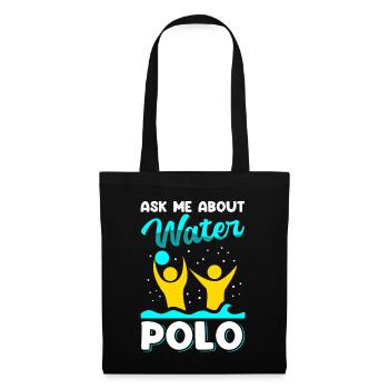 Wasserball Wasserballspieler Geschenk - Stoffbeutel - Schwarz - Vorne