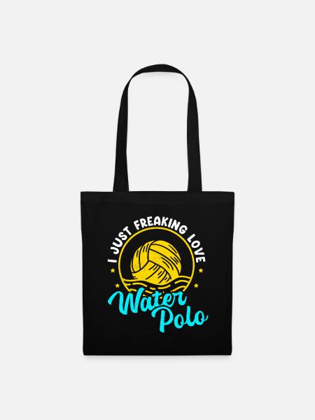 Wasserball Wasserballer Spieler Geschenk - Stoffbeutel - Schwarz
