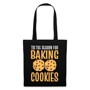 Tis The Season For Baking Cookies Kekshersteller - Stoffbeutel - Schwarz - Vorne