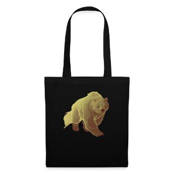 Grizzly Ours Halloween Ours brun - Sac en tissu - noir - Devant