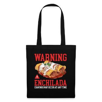 Enchilada Cuisine Mexicaine Enchiladas Cadeau - Sac en tissu - noir - Devant