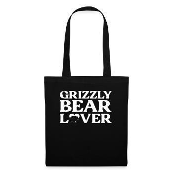 Grizzli Ours brun - Sac en tissu - noir - Devant