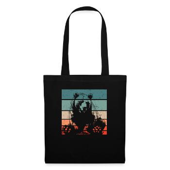 Grizzly Ours brun Ours brun - Sac en tissu - noir - Devant