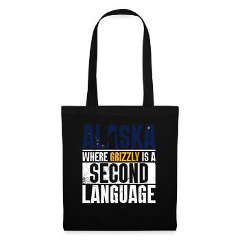 Grizzly Bear Ours brun d’Alaska - Sac en tissu - noir - Devant